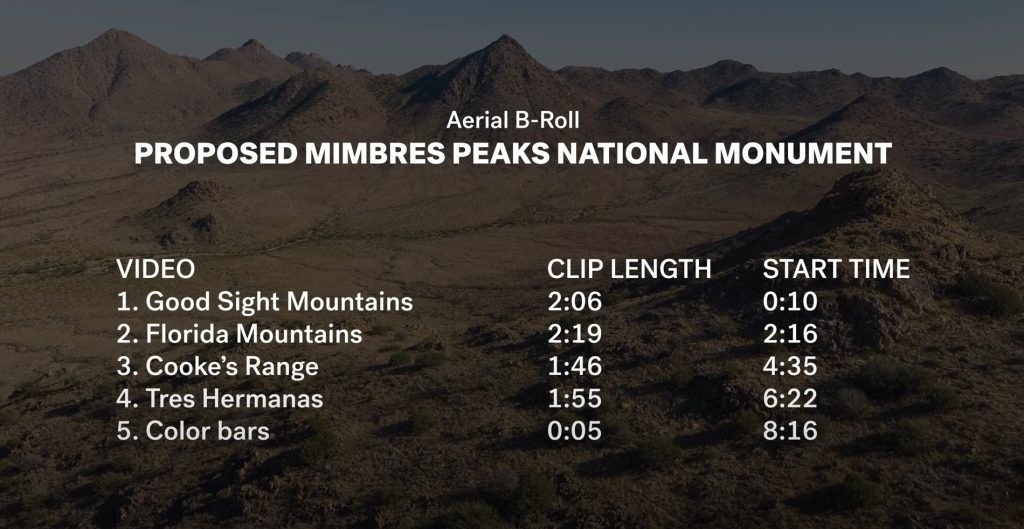 Aerial B-Roll: Proposed Mimbres Peaks National Monument